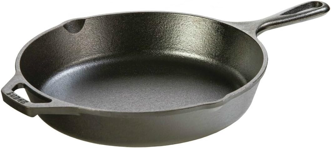 Lodge Cast Iron Set - Pre-Seasoned Cookware with Skillets, Griddle & Dutch Oven - 5-Piece PFAS-Free Set