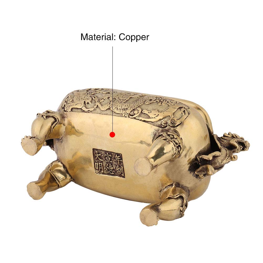 EMUKOEP 1PC Antique Bronze Copper Chinese Dragon Incense Burner Holder Home Decoration Incense Tower Burner