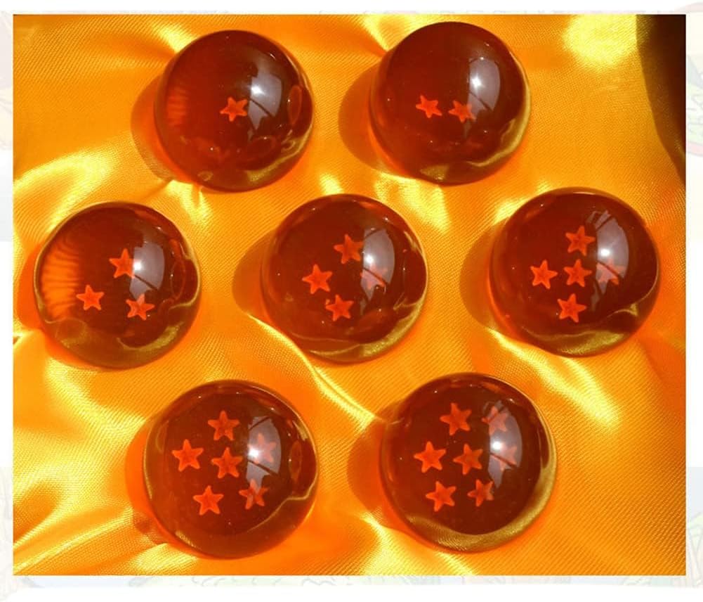 Shenron Figure Set - 3.5cm Resin Statue with Crystal Balls & Gift Box | Perfect for Halloween & Christmas