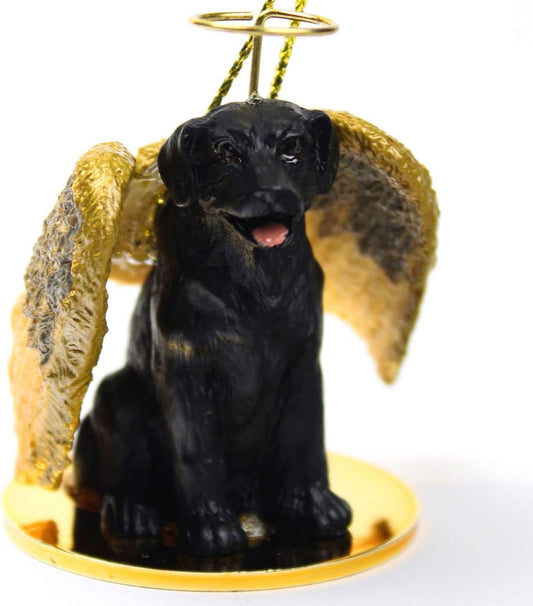 Black Labrador Retriever Angel Figurine | Heartwarming Dog Memorial Decor