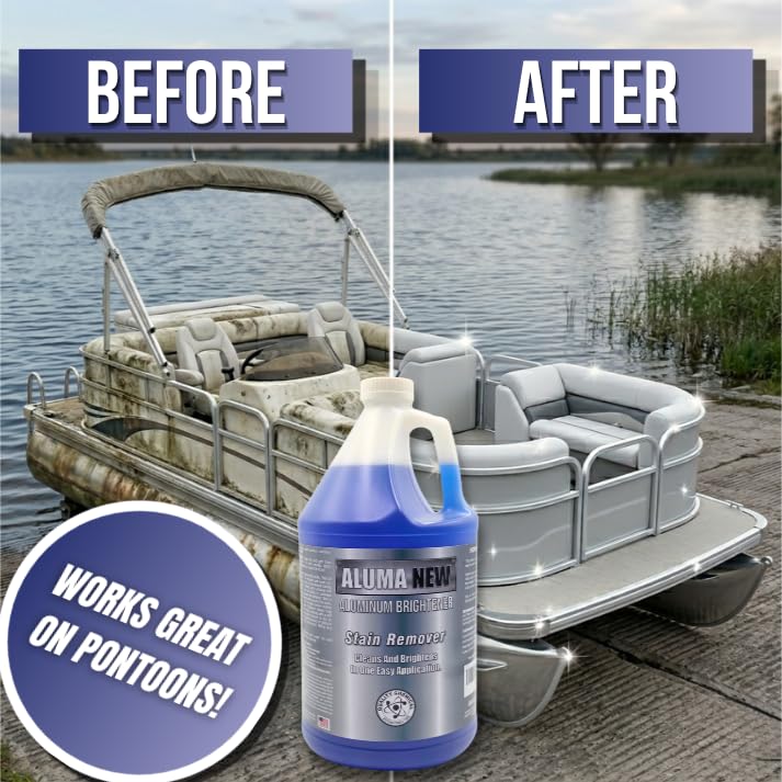 Aluminum Brightener and Stain Remover - 1 Gallon - USA Made, Safe Metal Cleaner & Restorer