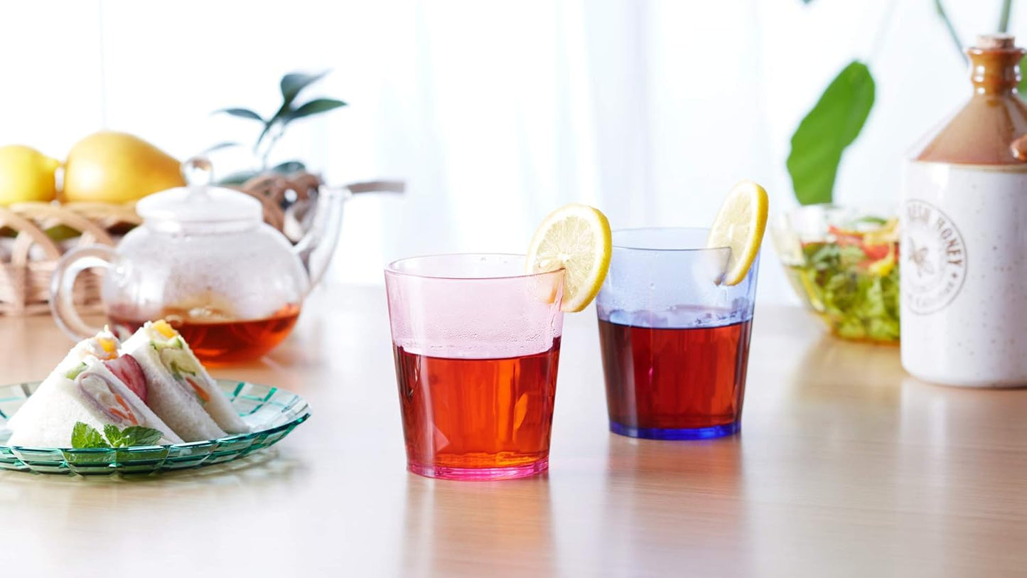 Scandinovia 13oz Unbreakable Drinking Glasses Set of 6 | Premium Super Grade Acrylic - Dishwasher Safe