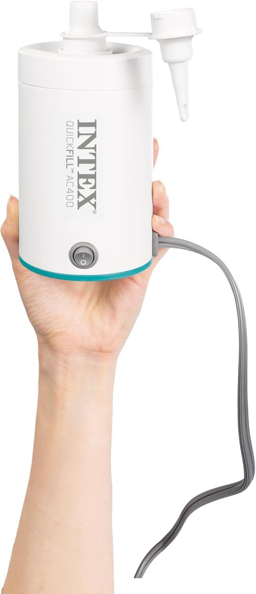 INTEX QuickFill Electric Air Pump - Fast Inflate/Deflate for Air Mattresses, Kayaks & Toys
