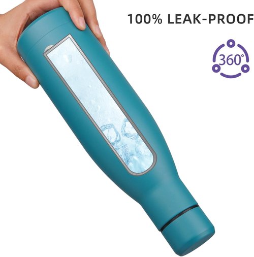 BJPKPK 25oz Insulated Stainless Steel Water Bottle - Reusable Metal Travel Mug | Keeps Drinks Hot or Cold - Laguna