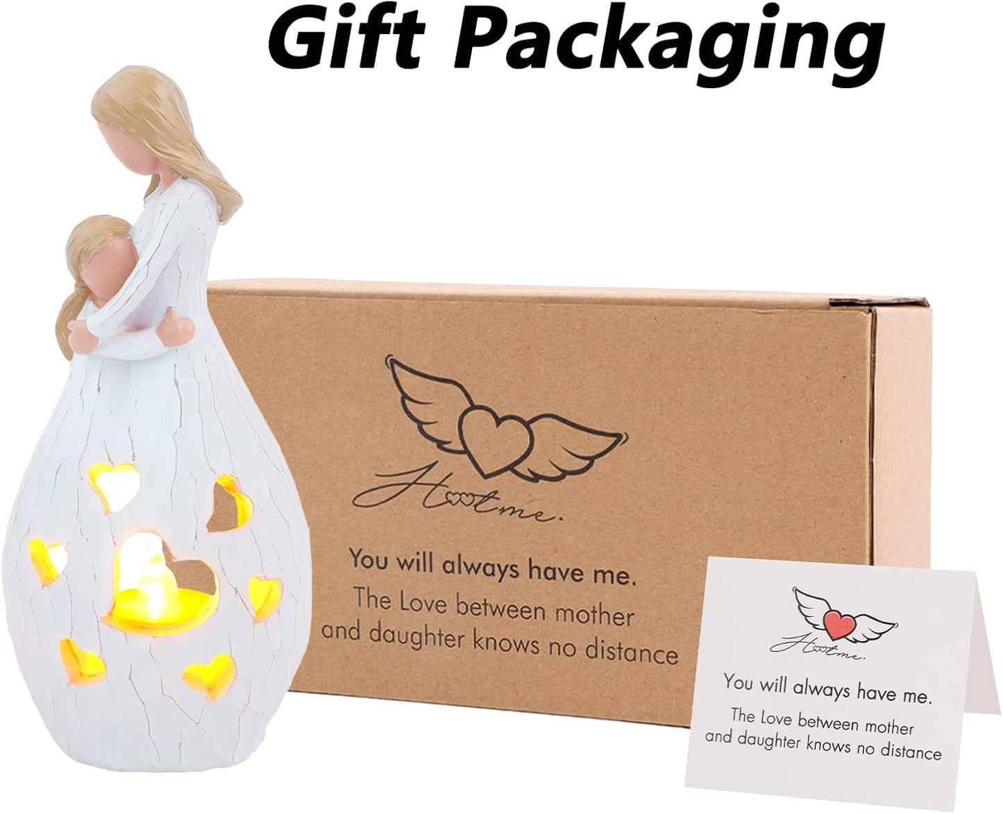 Skiennix Candle Holder Statue - Flickering LED Light for Mom | Perfect Gift for Birthdays & Special Occasions
