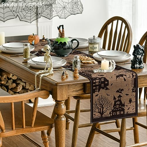 Artoid Mode 13x48 Inch Table Runner - Halloween Decor, 210 GSM, Polyester