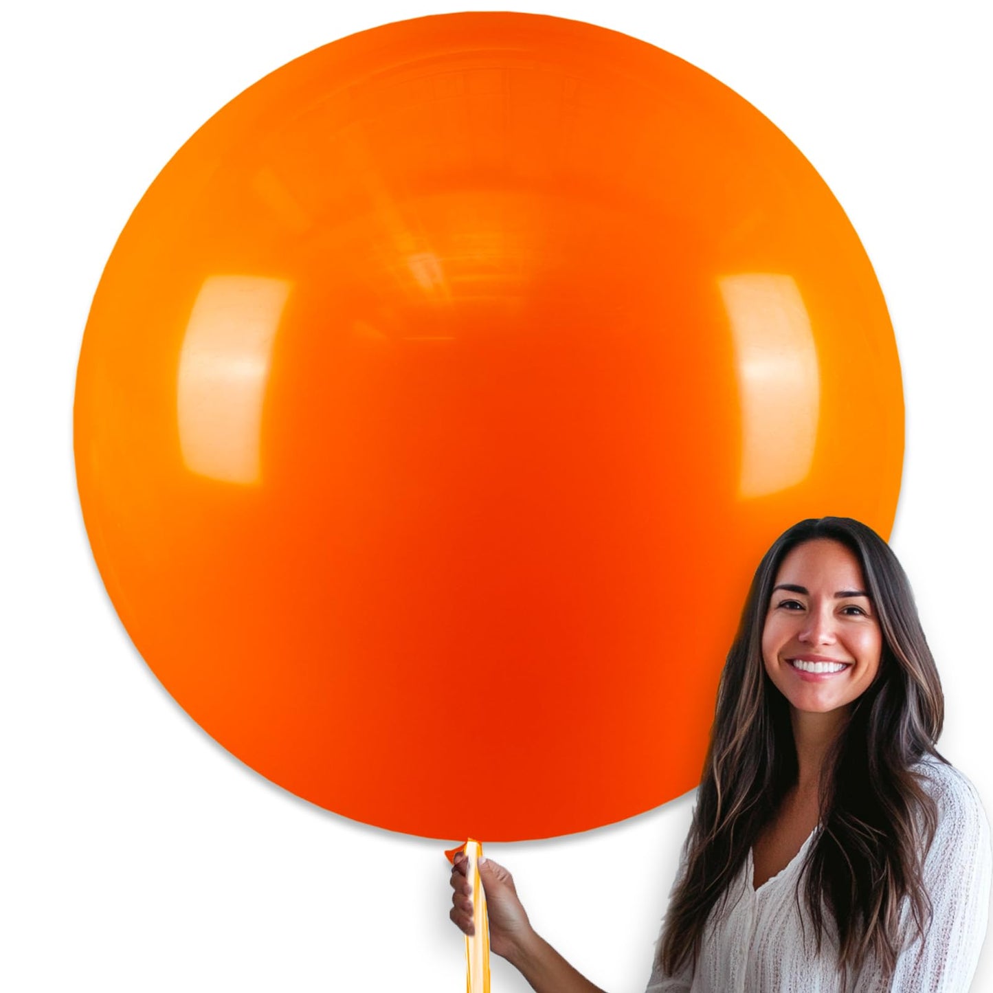 PartyWoo Orange Balloons 4pcs 36 Inch Fall Latex Helium Balloons for Birthday Baby Shower Graduation Tangerine Little Cutie Pumpkin Tropical Sunshine Boho Theme Party Decorations Orange-Y9