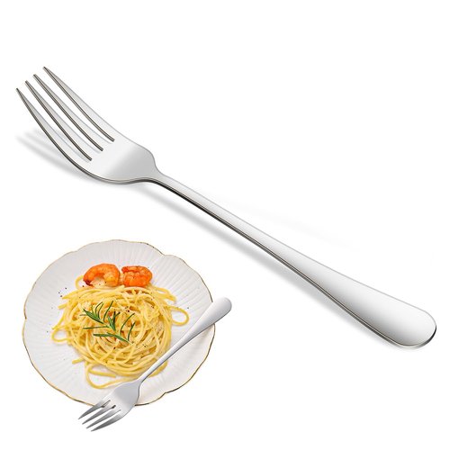 Dinner Forks,8-Piece 8 Inches Stainless Steel Table Fork,Dishwasher Safe Flatware Forks,Food Grade Mirror Polishing Silverware Main Fork For Home,Restaurant Or Hotel