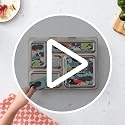 PlanetBox Rover 5-Compartment Stainless Steel Kids Bento Lunch Box BPA-Free