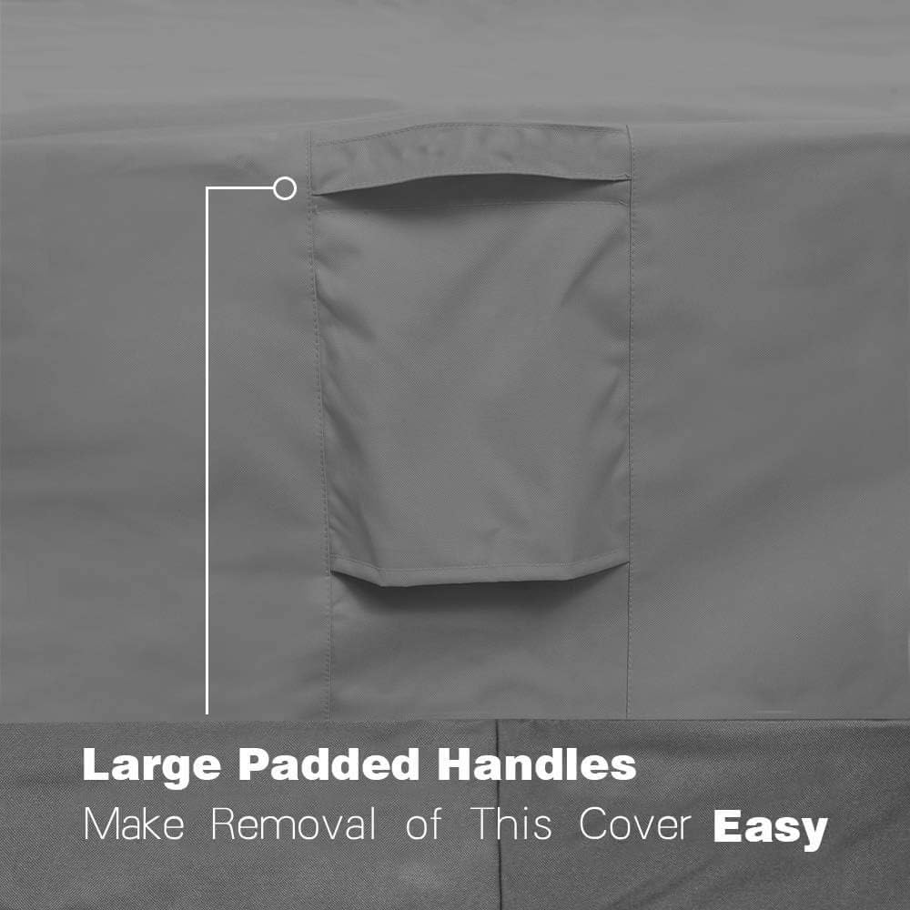 Vailge Patio Chair Covers - Heavy Duty Waterproof Lounge Deep Seat Covers | 2 Pack, Small, Grey