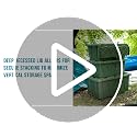 HOMZ Durabilt 15 Gal Plastic Storage Bins with Lids - Black & Yellow, Pack of 2