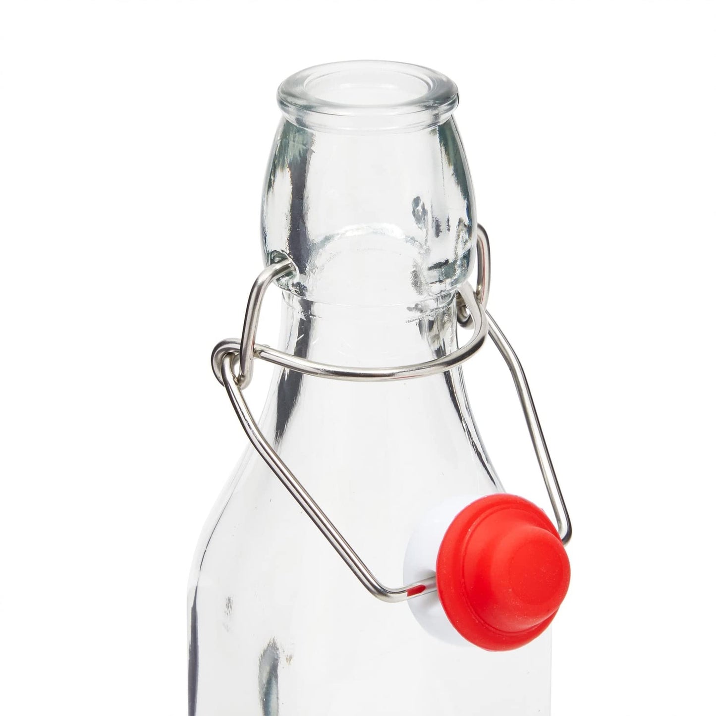 Juvale 6 Pack 8 oz Swing Top Glass Bottles with Stoppers, Cleaning Brush - Hot Sauce Bottles for Vanilla Extract, Infused Oil, Syrup, Homemade Kombucha