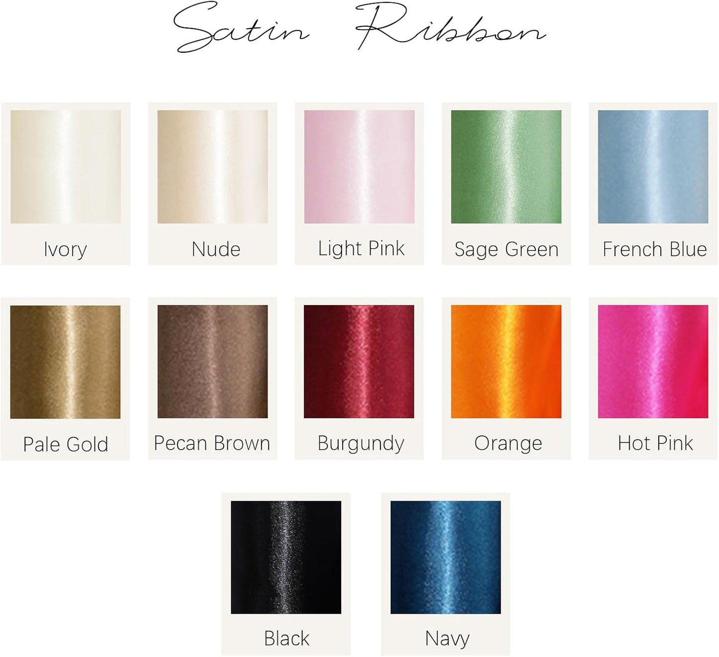 LaRibbons Ivory Satin Ribbon - 3 Inch x 10 Yards | Double-Faced for Bouquets, Gifts & Crafts
