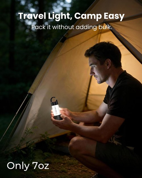 ETENWOLF 1000LM Rechargeable 2-in-1 Lantern & Flashlight - 6 Modes, Waterproof, 5000mAh Battery