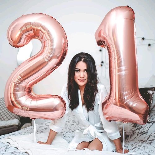 Big 23 Balloons | 40 Inch Rose Gold Number Balloons for Birthdays, Weddings & Celebrations