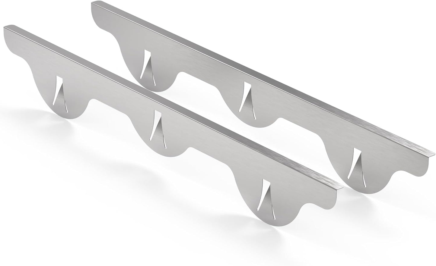 Linda’s Essentials Stainless Steel Stove Gap Covers - Heat Resistant Oven Filler (2 Pack, 23.4 Inches, Silver)