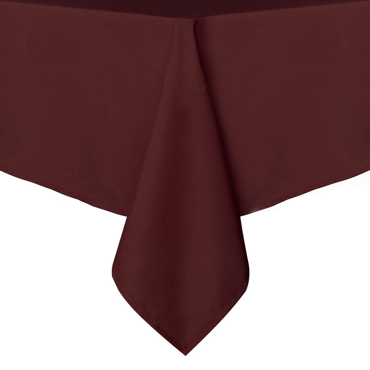 sancua Rectangle Tablecloth - 54 x 78 Inch - Stain and Wrinkle Resistant Washable Polyester Table Cloth, Decorative Fabric Table Cover for Dining Tables, Buffet Parties and Camping, Burgundy