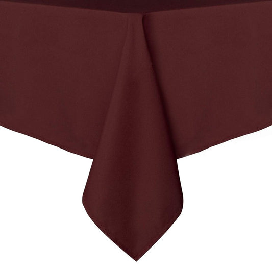 sancua Rectangle Tablecloth - 54 x 108 Inch - Stain and Wrinkle Resistant Washable Polyester Table Cloth, Decorative Fabric Table Cover for Dining Tables, Buffet Parties and Camping, Burgundy