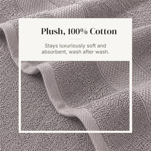 Modern Threads Classic Taupe Waffle 6-Piece Cotton Bath Towel Set with Hand Towels & Washcloths
