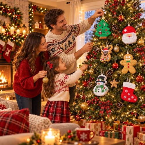 FNTSILN Christmas Mini Piñata Set 6 Pcs with Greeting Card - Holiday Party Decor, Model: Christmas Mini Piñata 1