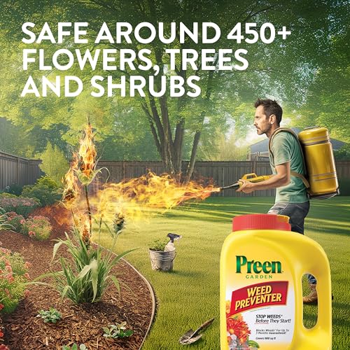 Preen Garden Weed Preventer - 16 lb Pre-Emergent Herbicide for Up to 2,560 sq. ft.