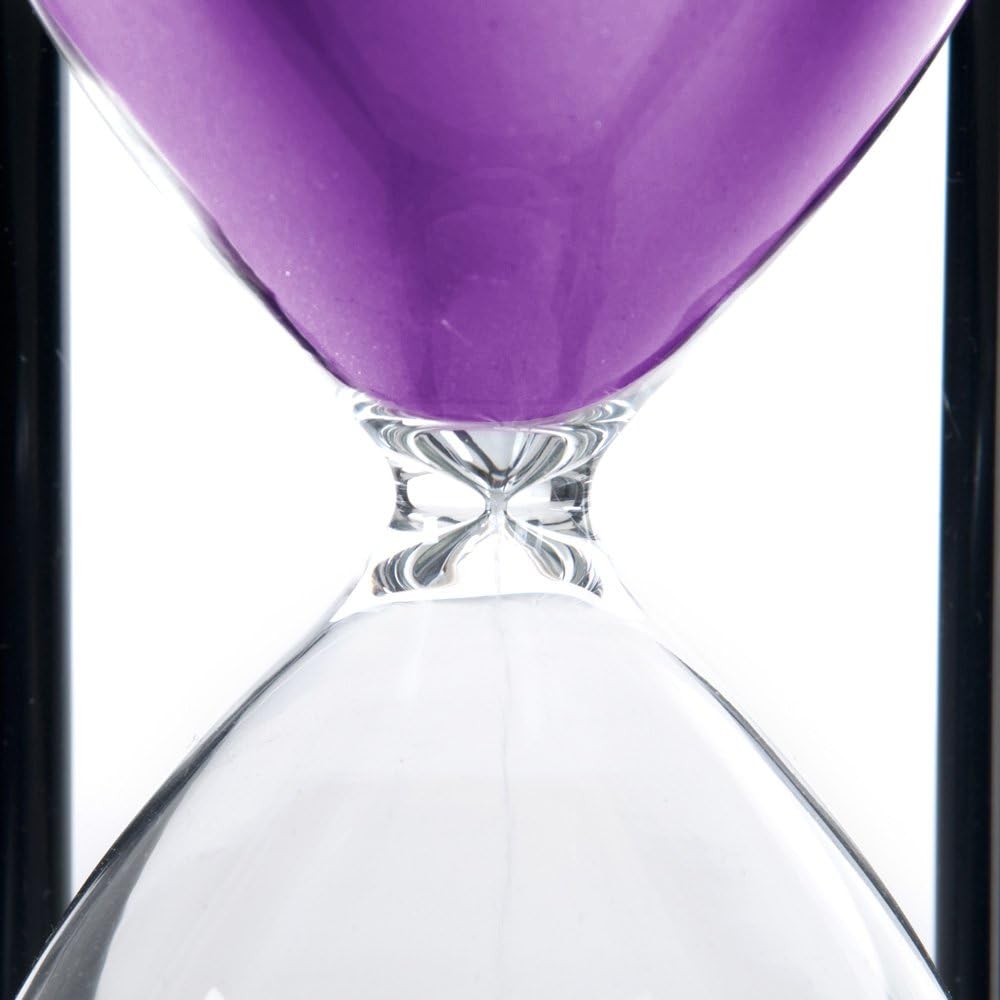 60-Minute Wood Sand Timer Hourglass | Bellaware White Decorative Timer