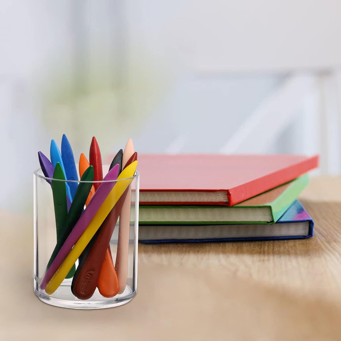 Tbestmax Cotton Swab Holder - Stylish Apothecary Jar Organizer with Wood Lid | 10/7 Oz Capacity