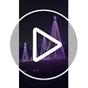 Yakmax 5ft Multicolor Outdoor Christmas Tree with Lights, Smart Control & Music Sync