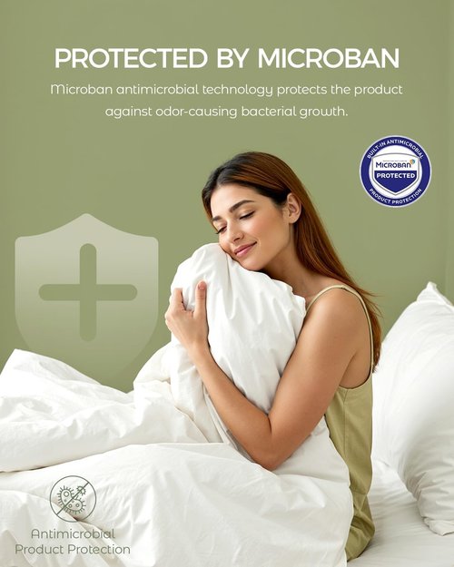 FAUNNA 100% Cotton Duvet Cover - Hypoallergenic & Bed Bug Proof | White Minimalist Design (Queen)