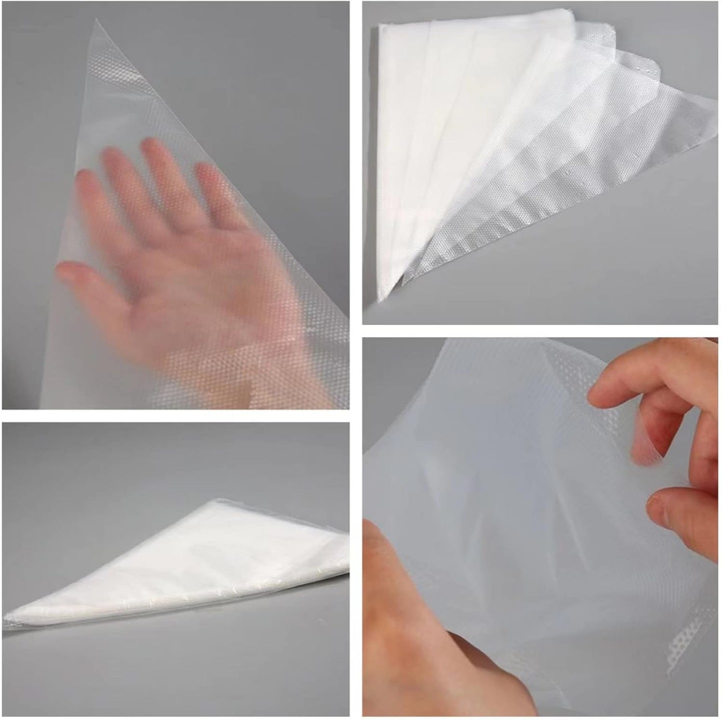 Skiennix 18-Inch Tipless Piping Bags - Extra Thick Anti-Burst Decorating Bags for Royal Icing & Buttercream