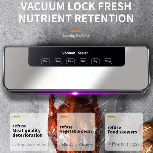 Food Storage Vacuum Sealer Machine by [Brand Name] - 30 Seal Bags, 75KPA Suction, 5 Modes, Compact Design
