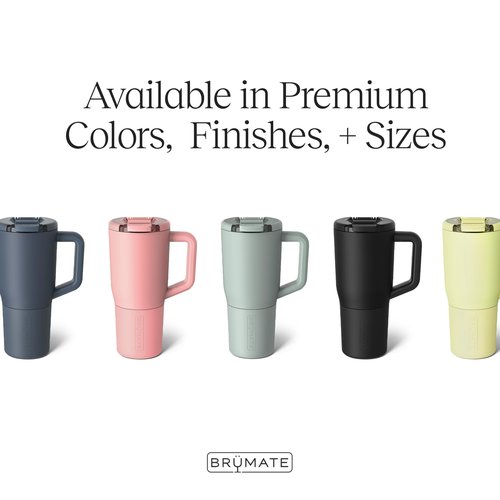 BrüMate Müv - 25oz 100% Leak Proof Insulated Coffee Mug with Handle & Lid - Stainless Steel Coffee Travel Mug - Double Walled Coffee Cup (Dune)