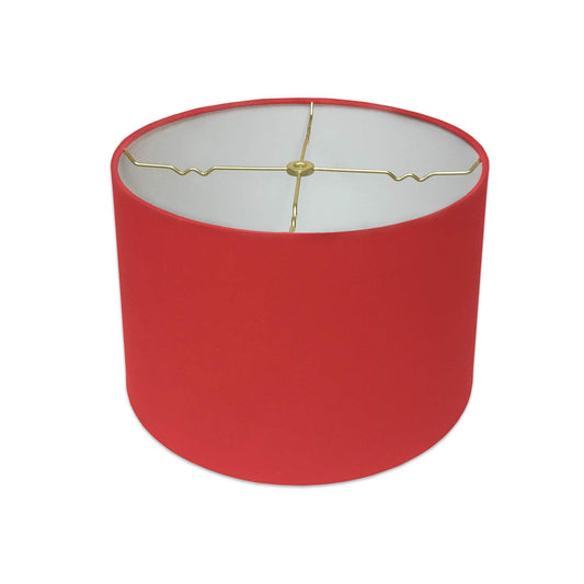 Royal Designs, Inc. Shallow Drum Hardback Lamp Shade, HB-610-10RED, Red, 9 x 10 x 7