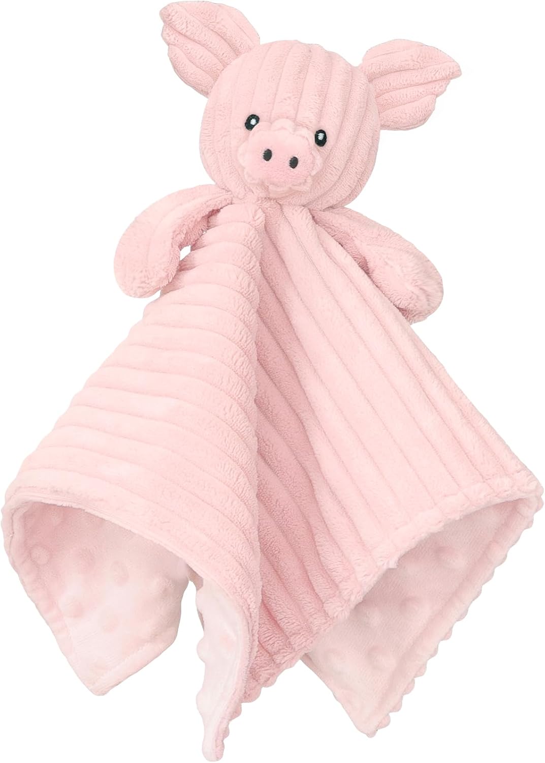 Skiennix Baby Security Blanket - Soft Pig Lovey Snuggle Toy for Newborns | Pink 15 Inch