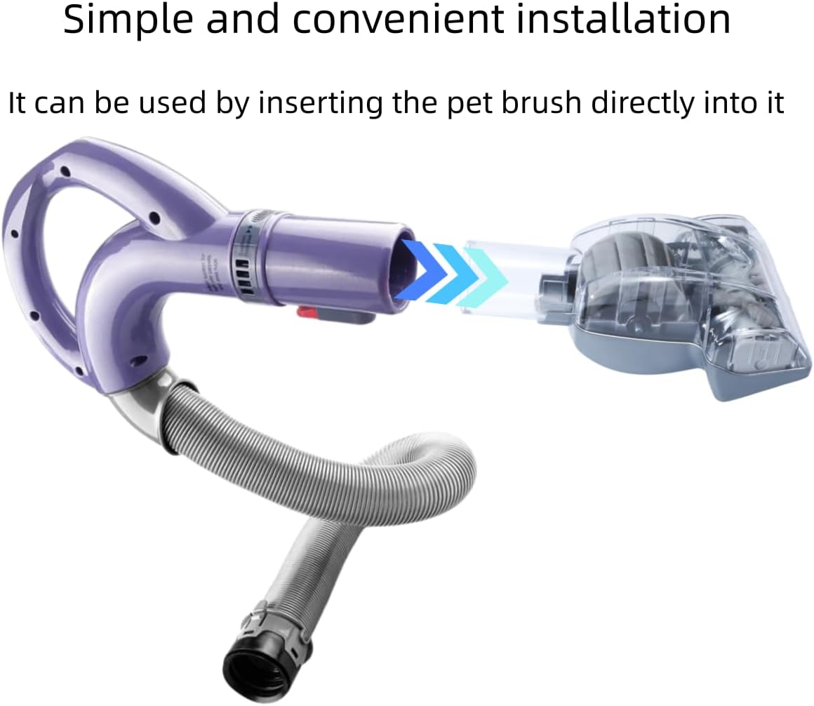 Shark Pet Hair Power Brush Tool - Upgraded Vacuum Attachment for Navigator Lift-Away NV360 | Gray