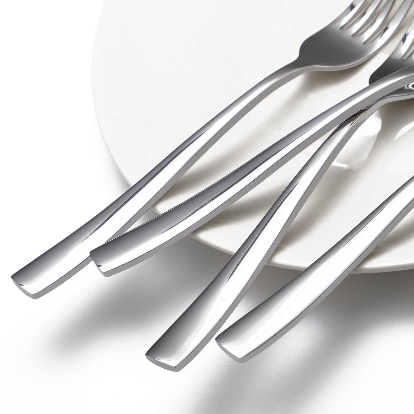 8-Piece Dinner Forks Set, Food Grade Stainless Steel Silverware Fork, Flatware Forks Use for Home, Kitchen, Restaurant, Dishwasher safe - 8.1 Inches
