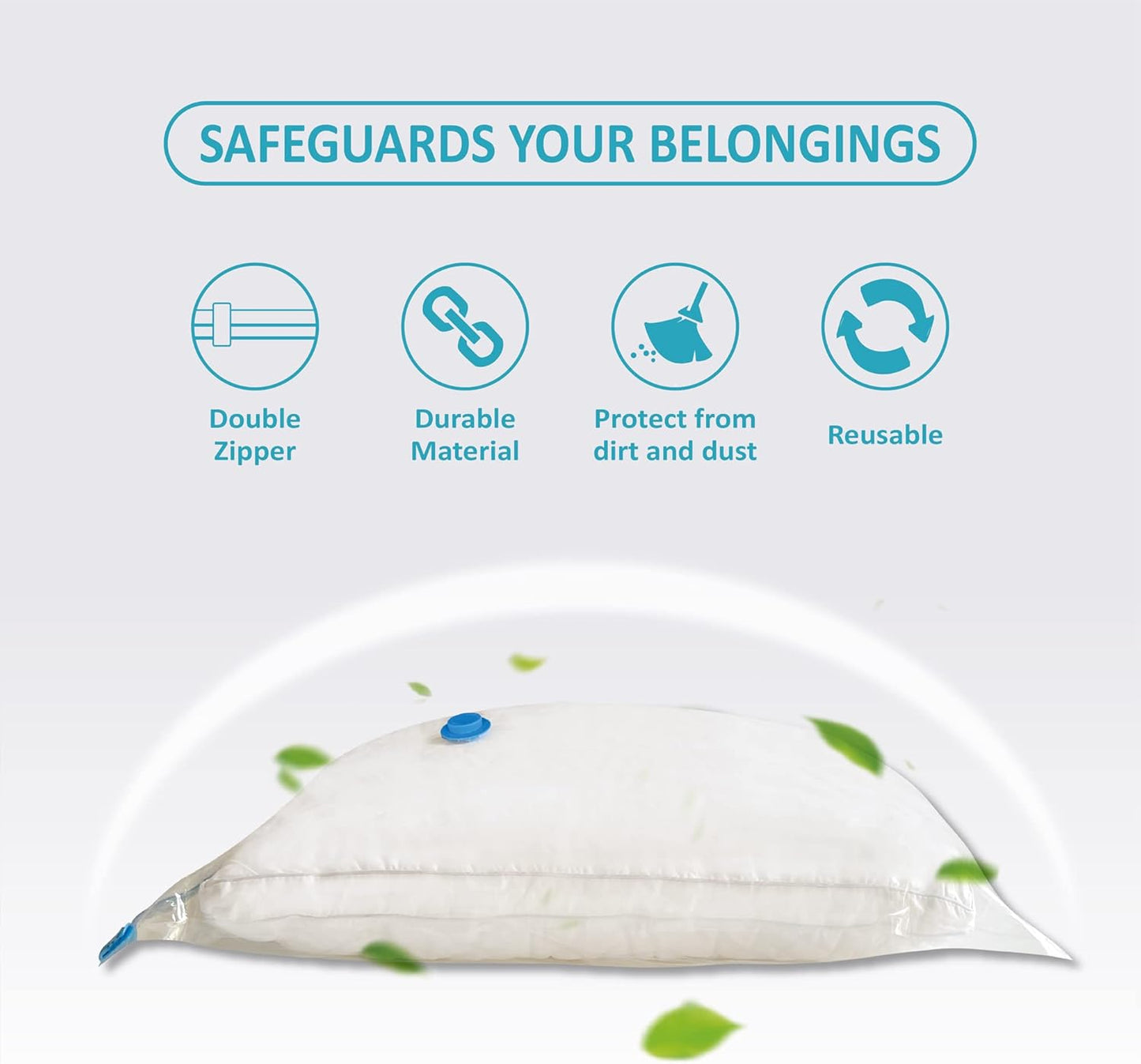 Roomimaster Vacuum Storage Bags - Jumbo Space Saver Bags for Clothing & Bedding | 10 Pack