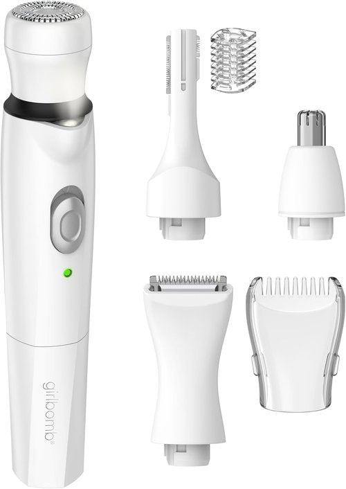 Conair GIRLBOMB All-in-One Trimmer & Shaver Set for Women - Wet/Dry, Rechargeable, Versatile Use