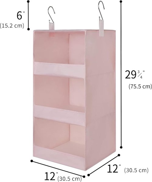GRANNY SAYS Cube Storage Bins Set - 6-Pack with Hanging Organizer for Efficient Space Saving