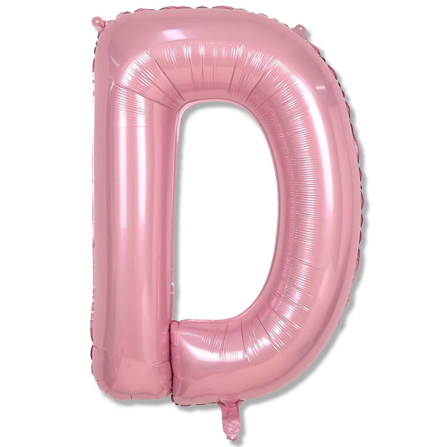 Pastel Pink D Letter Balloon, 40 Inch Giant Light Pink Mylar Foil Letter D for Girls, Self Inflating D Birthday Balloon for Girl Baby Shower Women Anniversary Princess Party Decorations Supplies