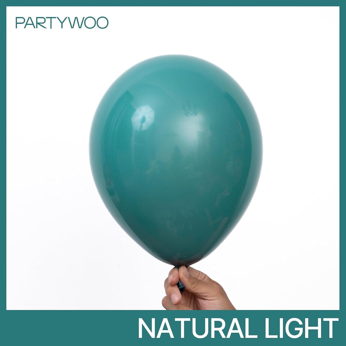 PartyWoo Slate Blue Balloons - 100 Pcs in Various Sizes for Graduation & Baby Shower Decor | Dusty Blue & Dark Teal