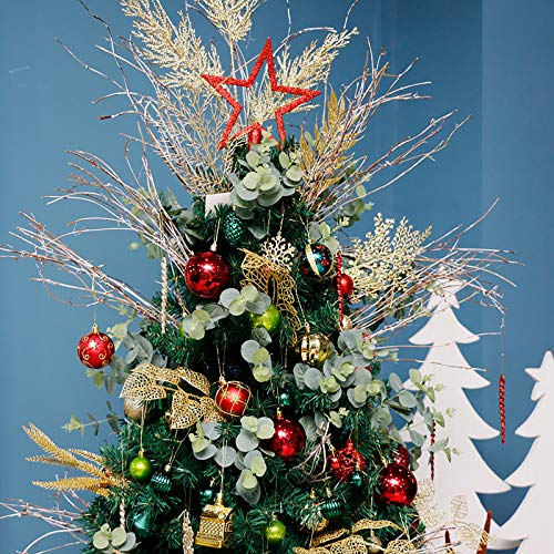 Roseleaf 30ct 2.36” Shatterproof Christmas Tree Ornaments Red Green Gold - Red/Green/Gold
