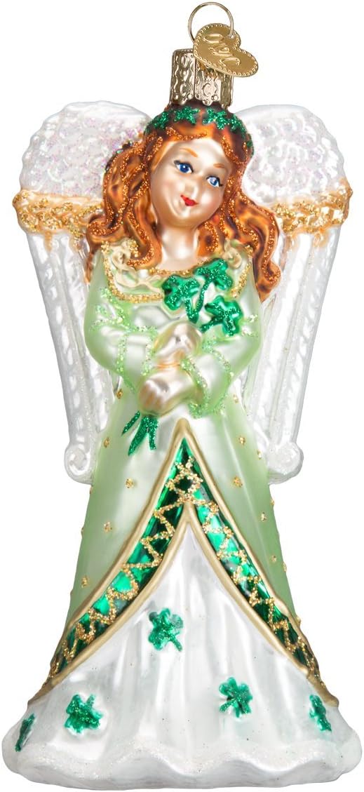 Baby Angel Glass Blown Ornament - Old World Christmas Tree Decor