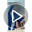 KalTell Blue 2-Pack Commercial Quick-Change Mop Handles - Heavy Duty, 55" Telescopic, Industrial Floor Cleaning
