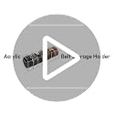 Large Belt Organizer with 7 Clear Acrylic Compartments - Closet Storage