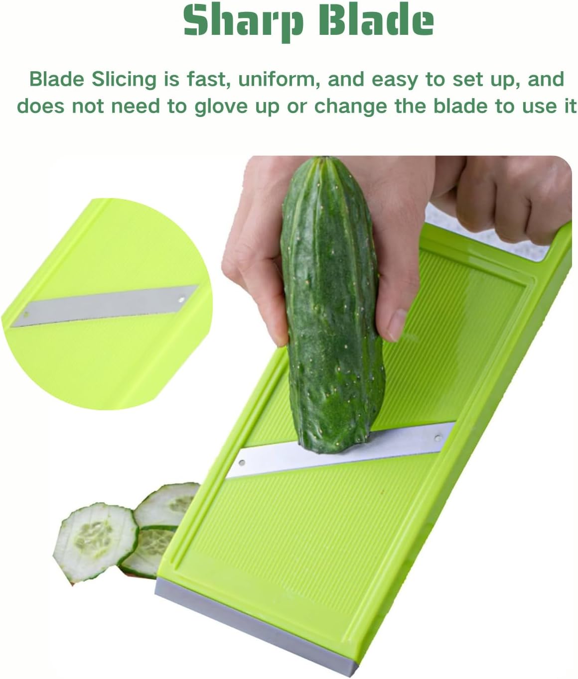 Skiennix Handheld Mandoline - Versatile Vegetable Chopper with Stainless Steel Blades & Ergonomic Handle | Ideal for Carrots & Potatoes