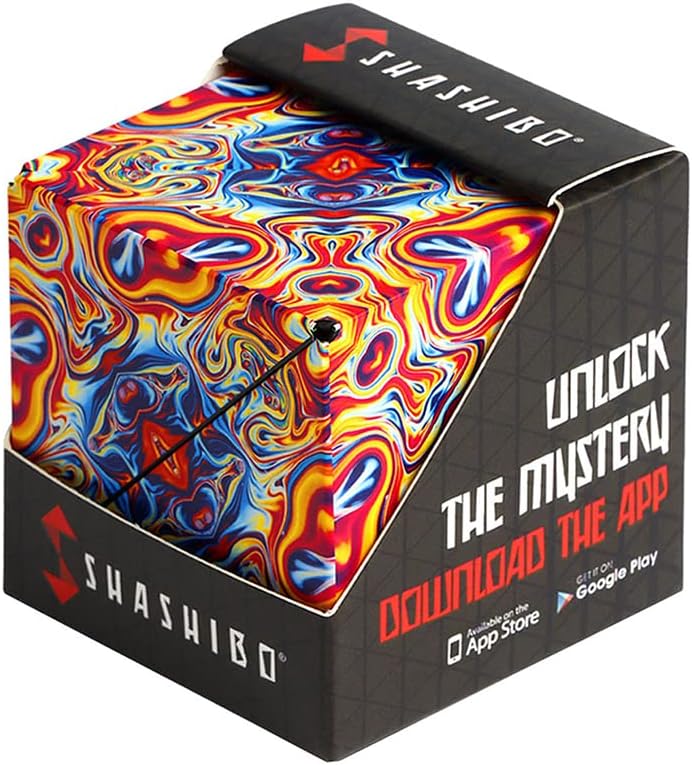 Shashibo Shape Shifting Box - Award-Winning STEM Fidget Toy with Ultra Strong Magnets | Transforms Into 100+ Shapes, Perfect Sensory Gift for All Ages (Spaced Out)