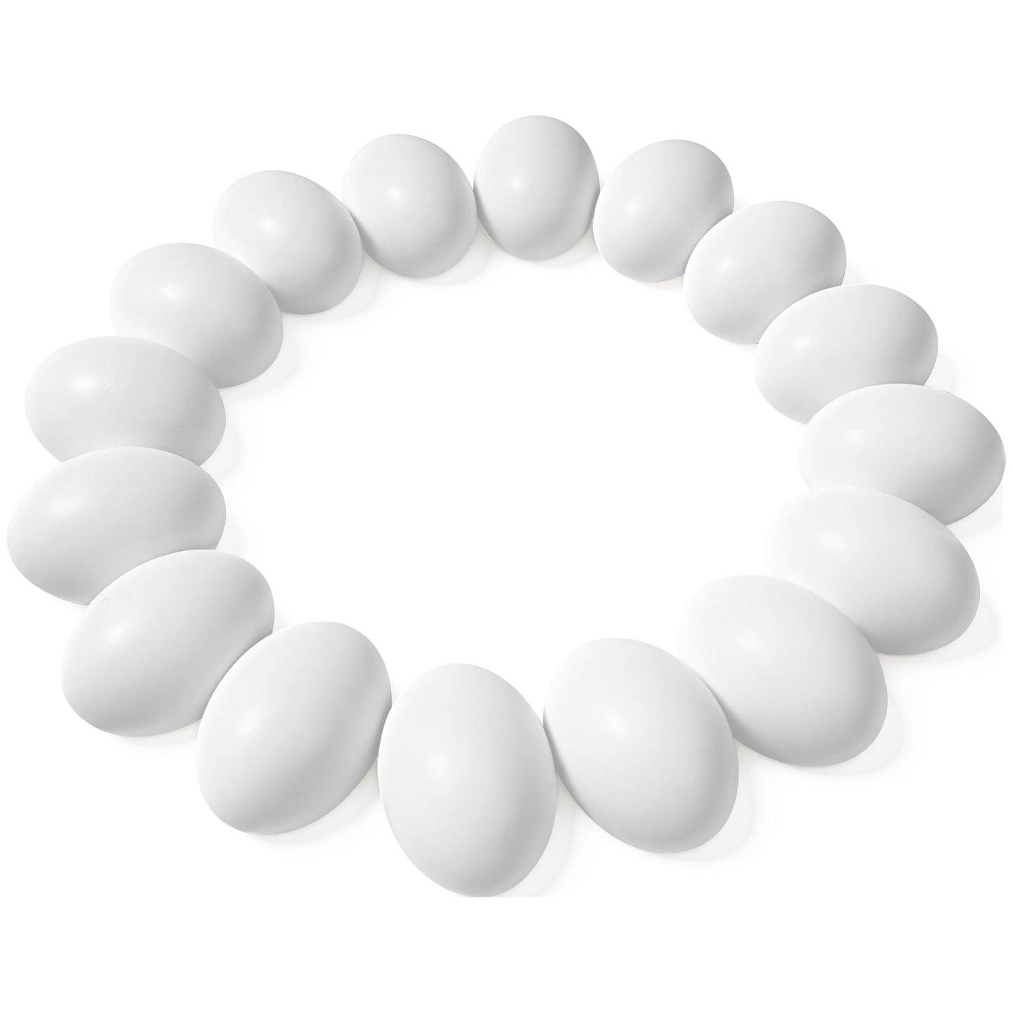 18 Pcs Easter Egg, White Wooden Eggs, Life Size Plain Decorating Eggs for Kids Easter DIY Paint Your Own Egg Decor, Easter Craft, Easter Eggs Hunt, Easter Basket Stuffers, School Activities Supplies