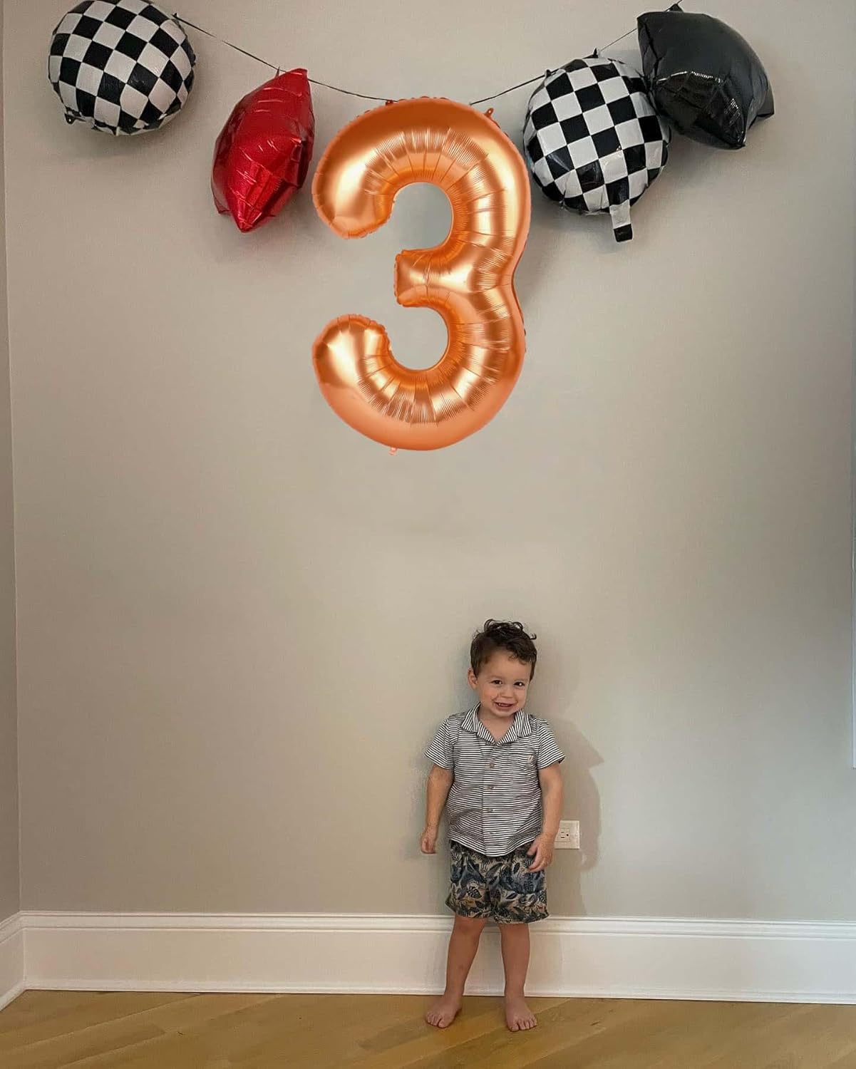 Orange Number 7 Balloon - 40 Inch Giant Foil Balloon for 7th Birthday Party Decorations