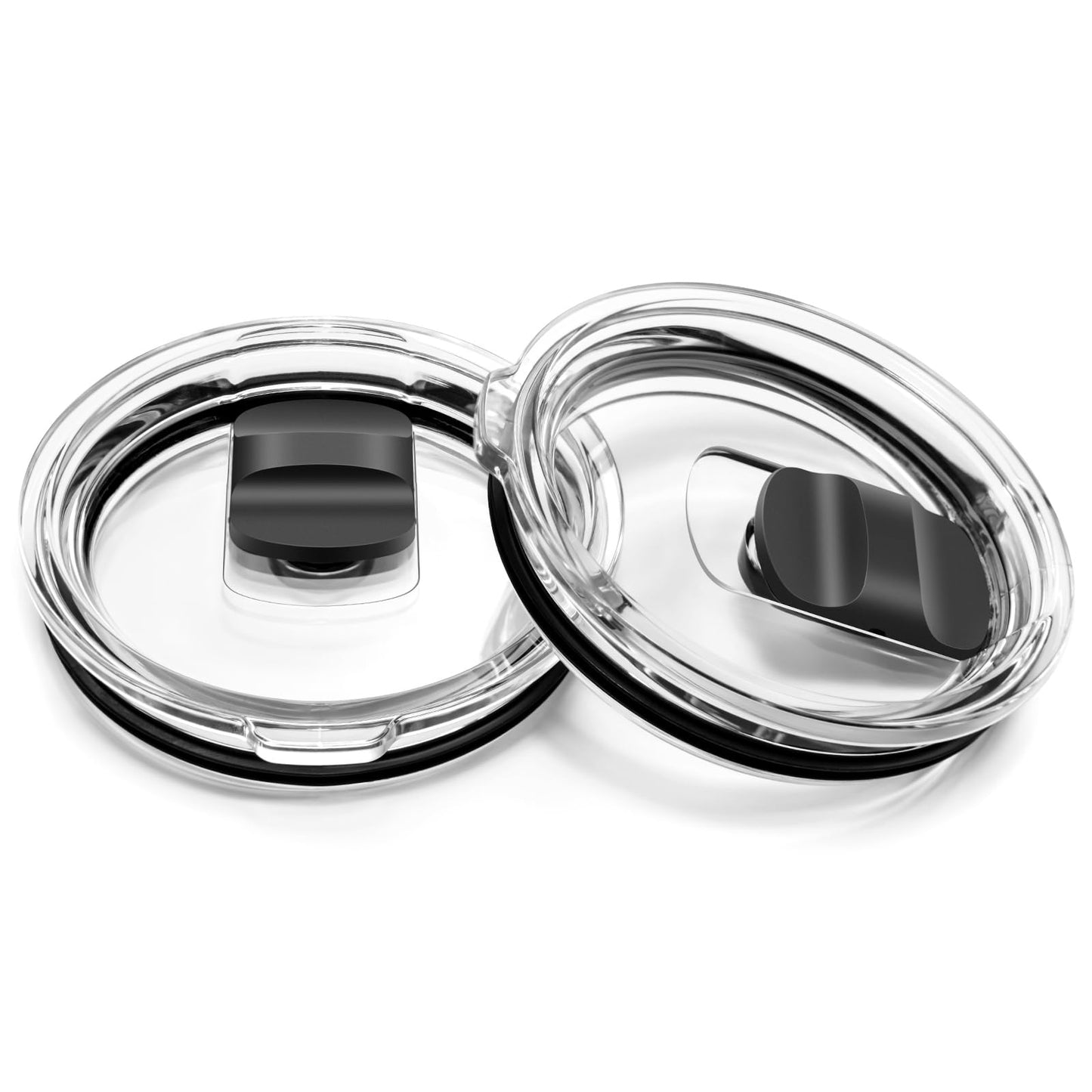20 oz Tumbler Lid, Replacement Lids Compatible for YETI 20 oz Tumbler, 10/24 oz Mug and 10 oz Lowball, 2 Pack Travel Spill Proof Cup Lids Covers with Magnetic Slider Switch, BPA Free